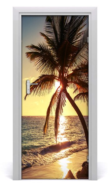 Fototapeta na dvere tropická pláž 85x205 cm