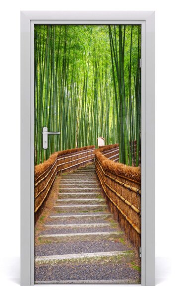 Fototapeta na dvere bambusový les 85x205 cm