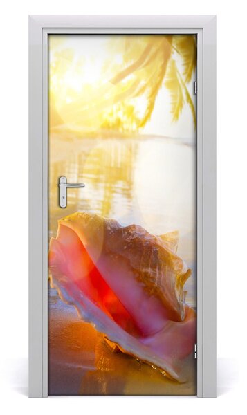 Fototapeta na dvere mušle pláž 85x205 cm