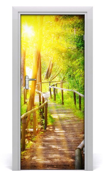 Fototapeta na dvere chodník v lese 85x205 cm
