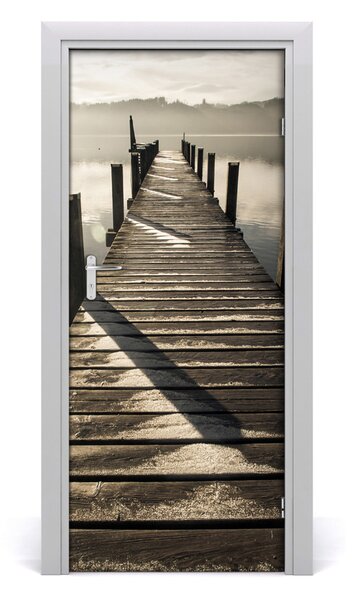 Fototapeta na dvere drevené mólo 85x205 cm