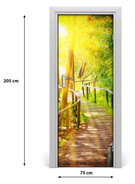 Fototapeta na dvere chodník v lese 75x205 cm