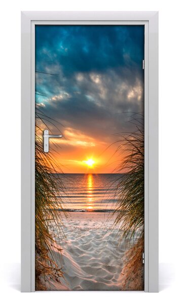 Fototapeta na dvere západ slnka mora 85x205 cm