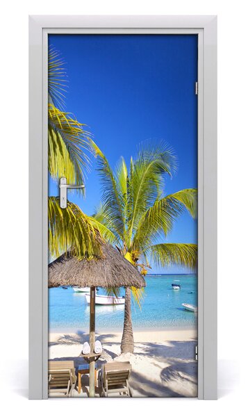 Fototapeta na dvere tropická pláž 85x205 cm