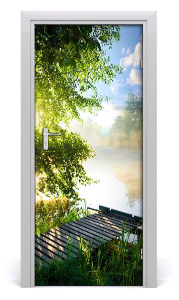 Fototapeta na dvere drevené mólo 85x205 cm