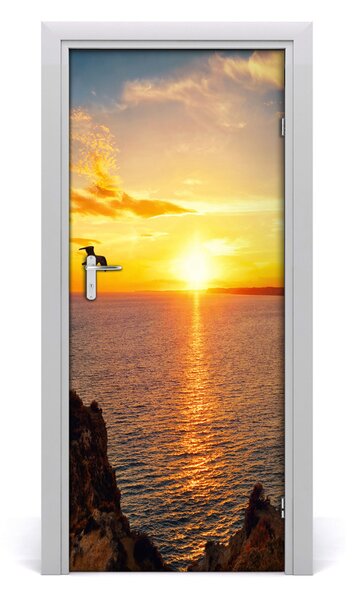 Fototapeta na dvere západ slnka mora 85x205 cm