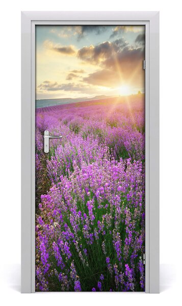 Fototapeta na dvere poľa levanduľa 85x205 cm