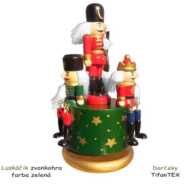 Luskáčik zvonkohra (čarovná pestrofarebná melodická hračka s luskáčikmi)