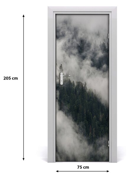 Fototapeta na dvere mrak nad lesom 75x205 cm