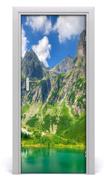 Fototapeta na dvere jazero v horách 85x205 cm