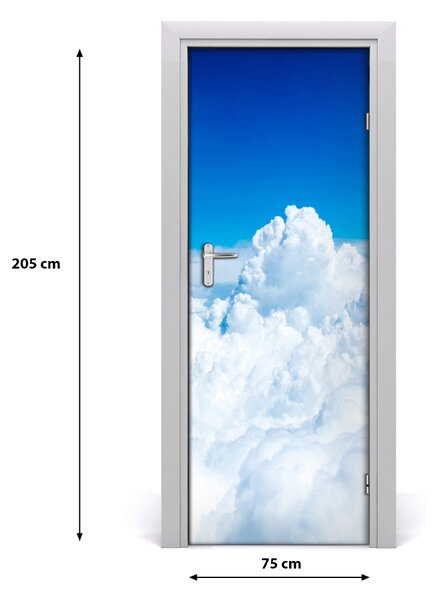 Fototapeta na dvere let nad oblaky 75x205 cm
