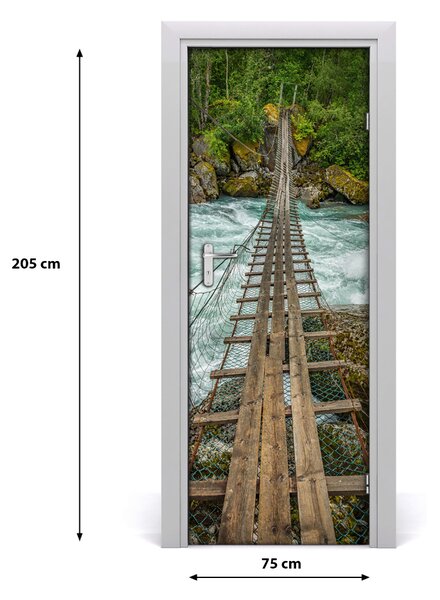 Fototapeta na dvere visiaci most 75x205 cm