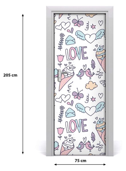 Fototapeta na dvere samolepiace romantický večer 75x205 cm
