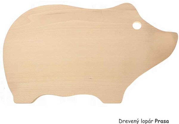 Drevený lopár Prasa 45cm (lopár na krájanie z dreva)