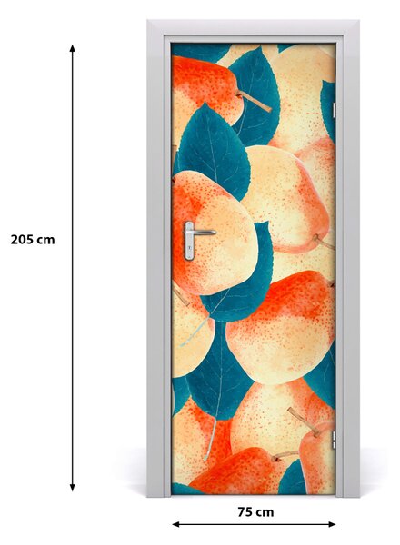 Fototapeta na dvere do domu samolepiace hrušky 75x205 cm