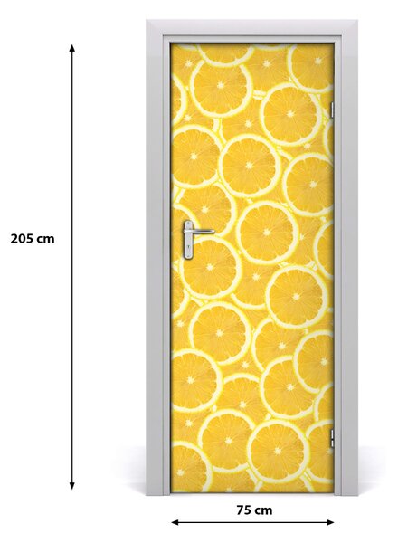 Fototapeta na dvere do domu samolepiace citróny 75x205 cm