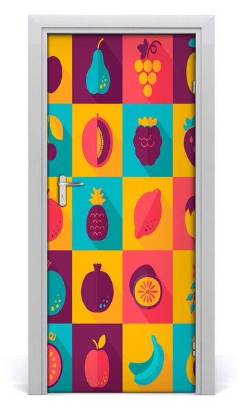 Fototapeta na dvere do domu samolepiace ovocie 85x205 cm