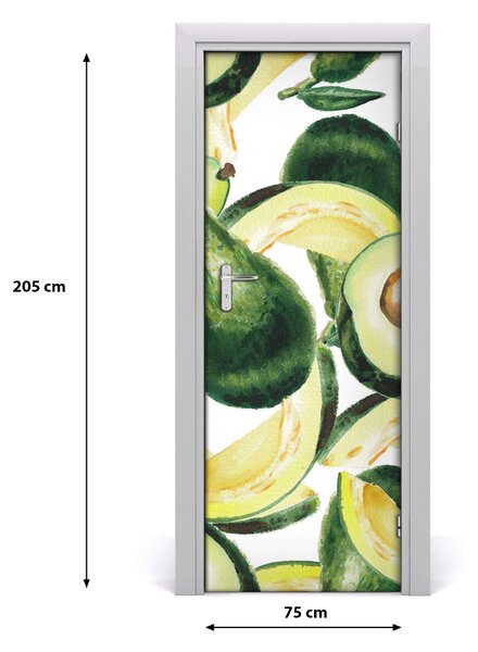 Fototapeta na dvere do domu samolepiace avokado 75x205 cm