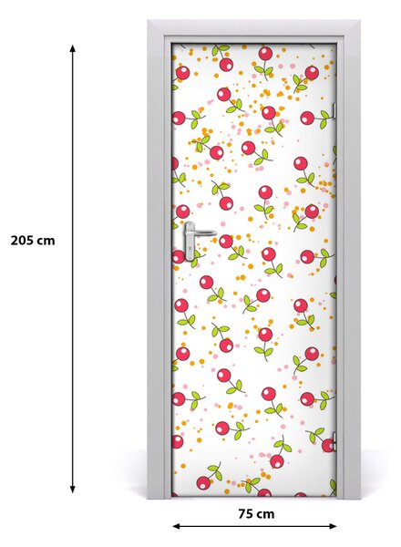 Fototapeta na dvere do domu samolepiace višne 75x205 cm