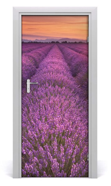 Fototapeta na dvere samolepiace poľa levanduľa 85x205 cm
