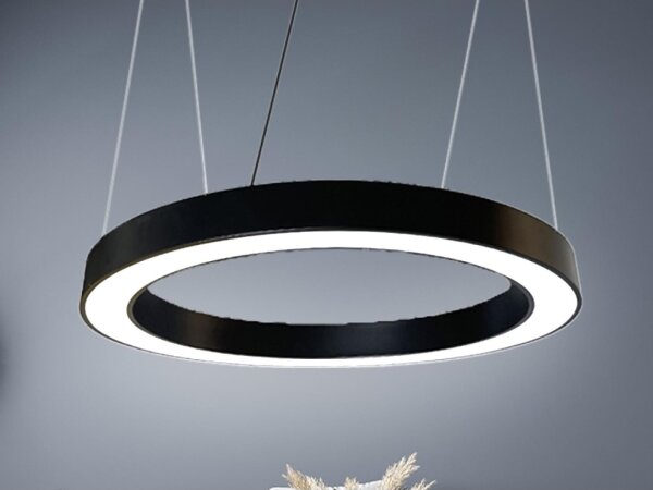 LED Luster na lanku LED/50W/230V 4000K pr. 100 cm čierna