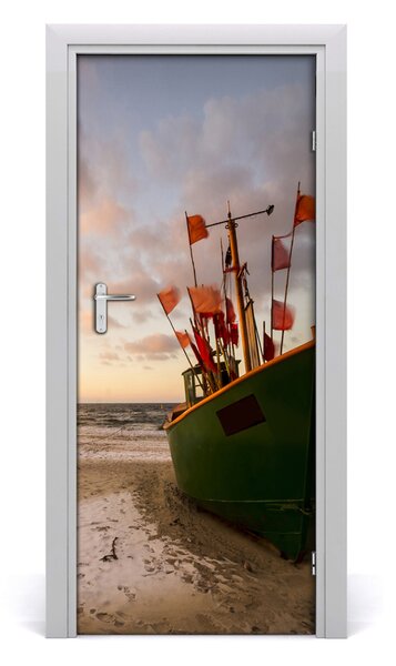 Fototapeta na dvere samolepiace rybárska loď 85x205 cm