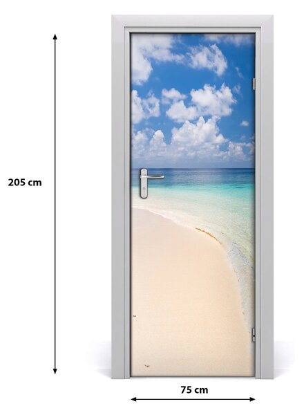 Fototapeta na dvere samolepiace pláš Maledivy 75x205 cm