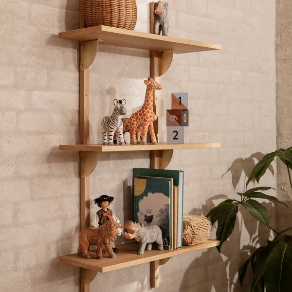 Police Sector Tripple, Narrow, Natural Oak, Mosadz – Ferm Living
