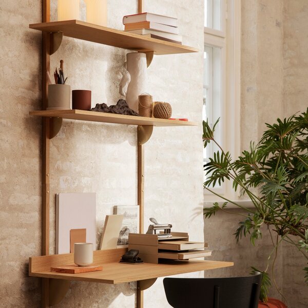 Police Sector Tripple, Narrow, Natural Oak, Mosadz – Ferm Living
