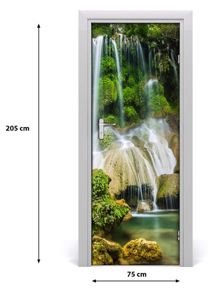 Fototapeta na dvere samolepiace vodopád džungle 75x205 cm