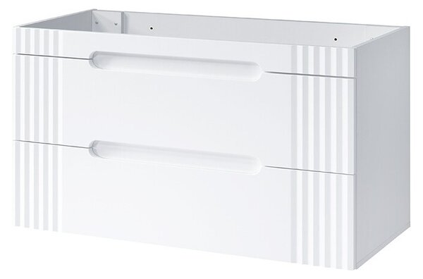 Comad Kúpeľňová skrinka Fiji Lava so zápustným umývadlom 120 cm dub coast evoke/biela