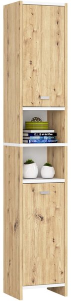 Ak furniture Kúpeľňová skrinka BETI 180 cm dub remeselný/biela