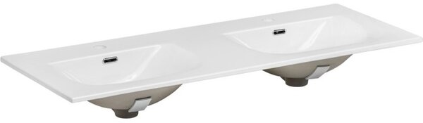 Comad Závesná skrinka Nordic Sky so zápustnými umývadlami 120 cm dub cremona