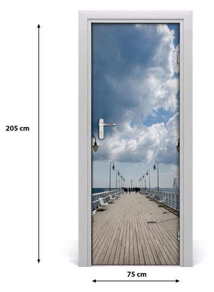 Fototapeta na dvere samolepiace Mólo w Orłowie 75x205 cm