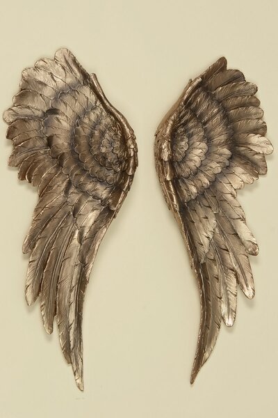Boltze Nástenná dekorácia Anjelské krídla, farba zlatá