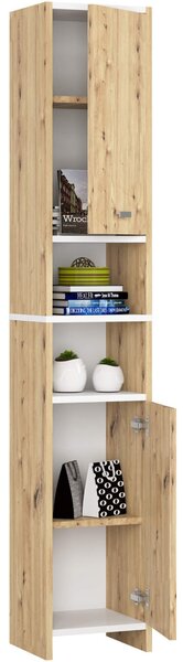 Ak furniture Kúpeľňová skrinka BETI 180 cm dub remeselný/biela