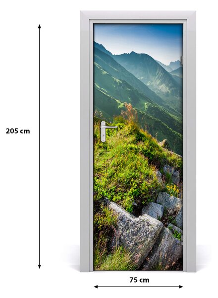 Fototapeta na dvere samolepiace hory leto 75x205 cm