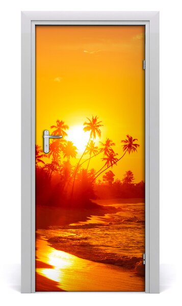 Fototapeta na dvere samolepiace tropická pláž 85x205 cm