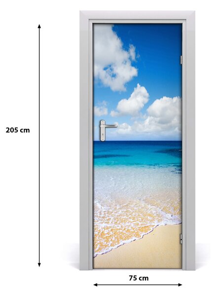 Fototapeta na dvere samolepiace tropická pláž 75x205 cm
