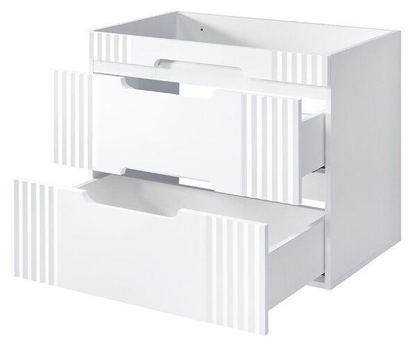 Comad Umývadlová skrinka Fiji s doskou a umývadlom 60 cm dub coast evoke/biela