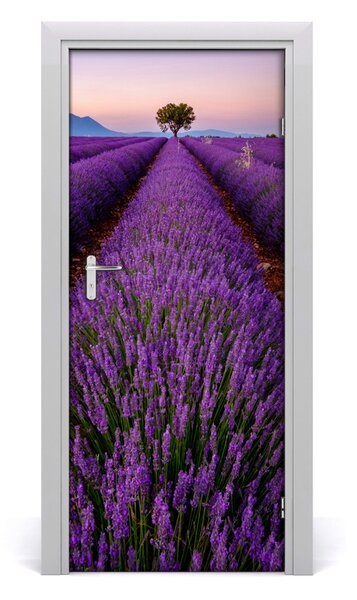 Fototapeta na dvere samolepiace poľa levanduľa 85x205 cm