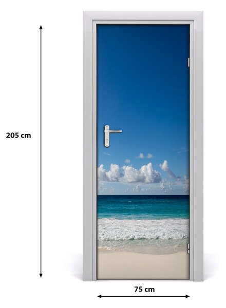 Fototapeta na dvere samolepiace tropická pláž 75x205 cm