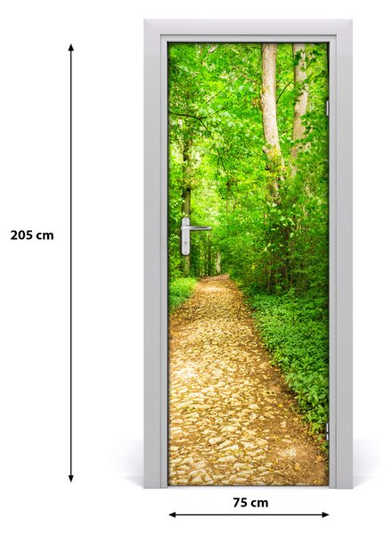Fototapeta na dvere samolepiace chodník v lese 75x205 cm