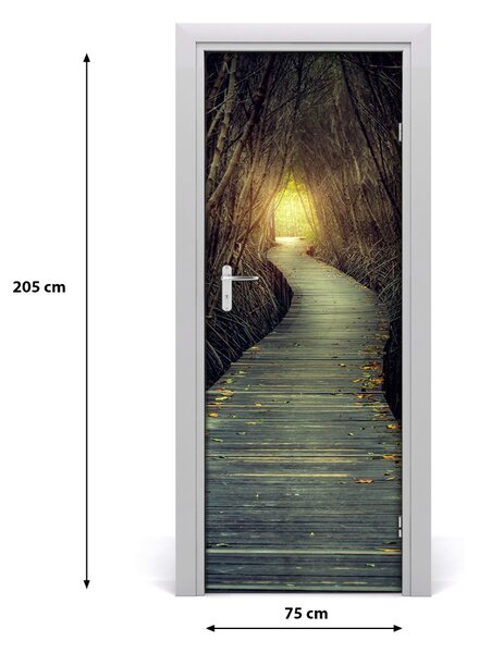 Fototapeta na dvere samolepiace chodník v lese 75x205 cm