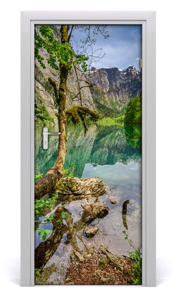 Fototapeta na dvere samolepiace jazero v horách 85x205 cm