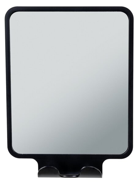 Kozmetické zrkadlo s vešiakom 14x19.5 cm Quadro Black – Wenko