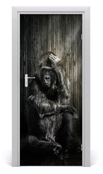 Samolepiace fototapety na dvere gorila 85x205 cm