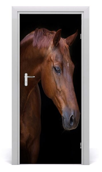 Samolepiace fototapety na dvere kôň portrét 85x205 cm