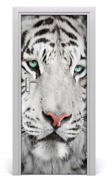 Samolepiace fototapety na dvere biely tiger 85x205 cm