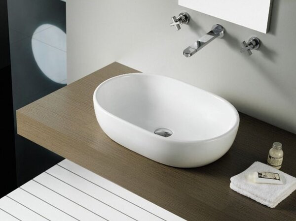 Bathco Spain Toulouse umývadlo 59x41.5 cm oválny biela 4037